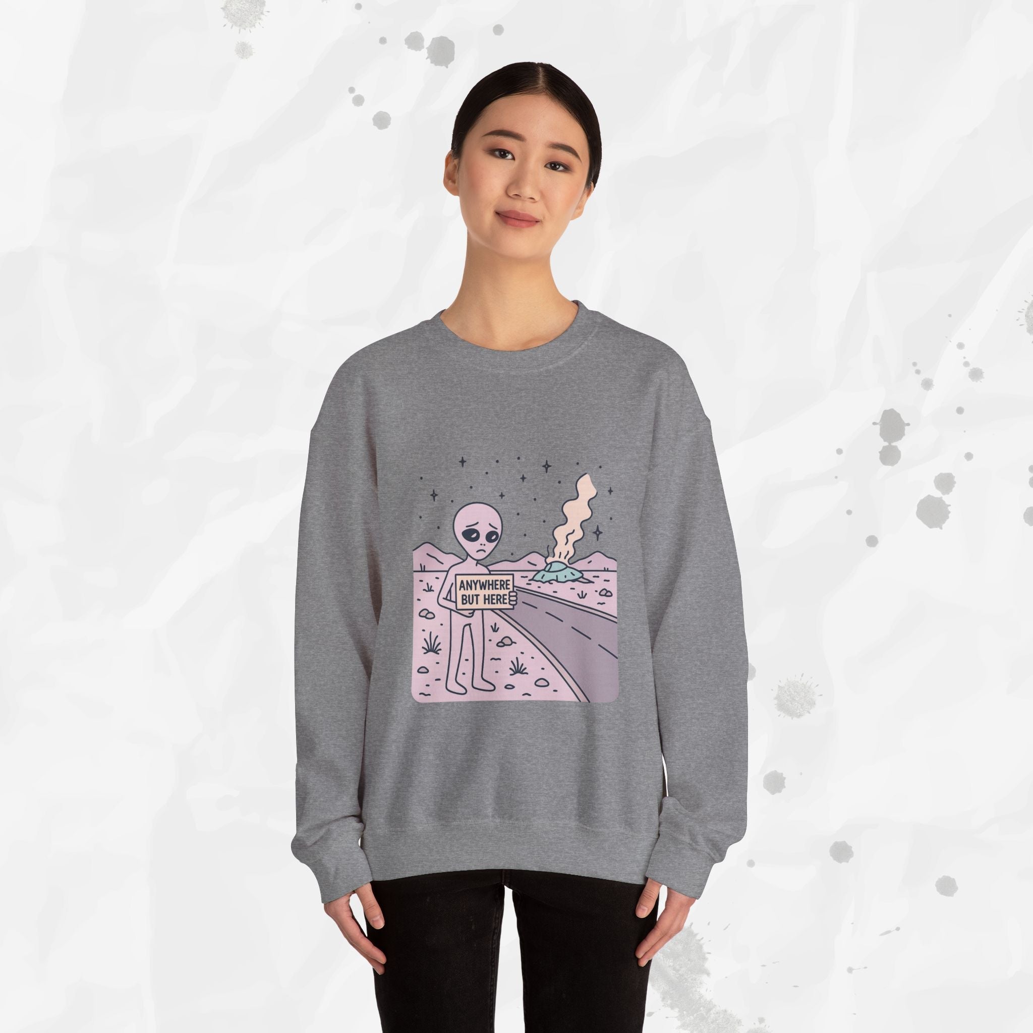 Anywhere But Here - Crewneck Sweatshirt