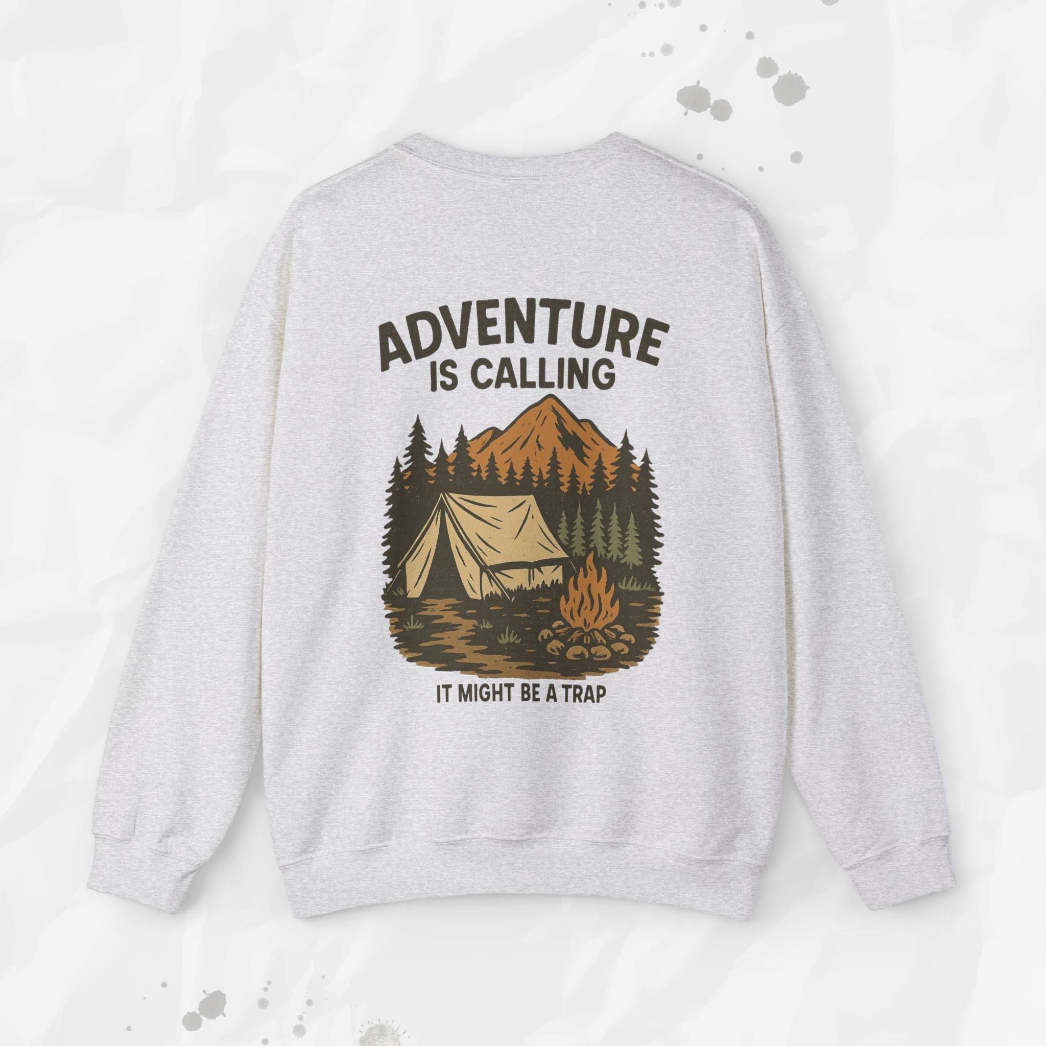 Adventure Is Calling (It Might Be a Trap) – Crewneck Sweatshirt
