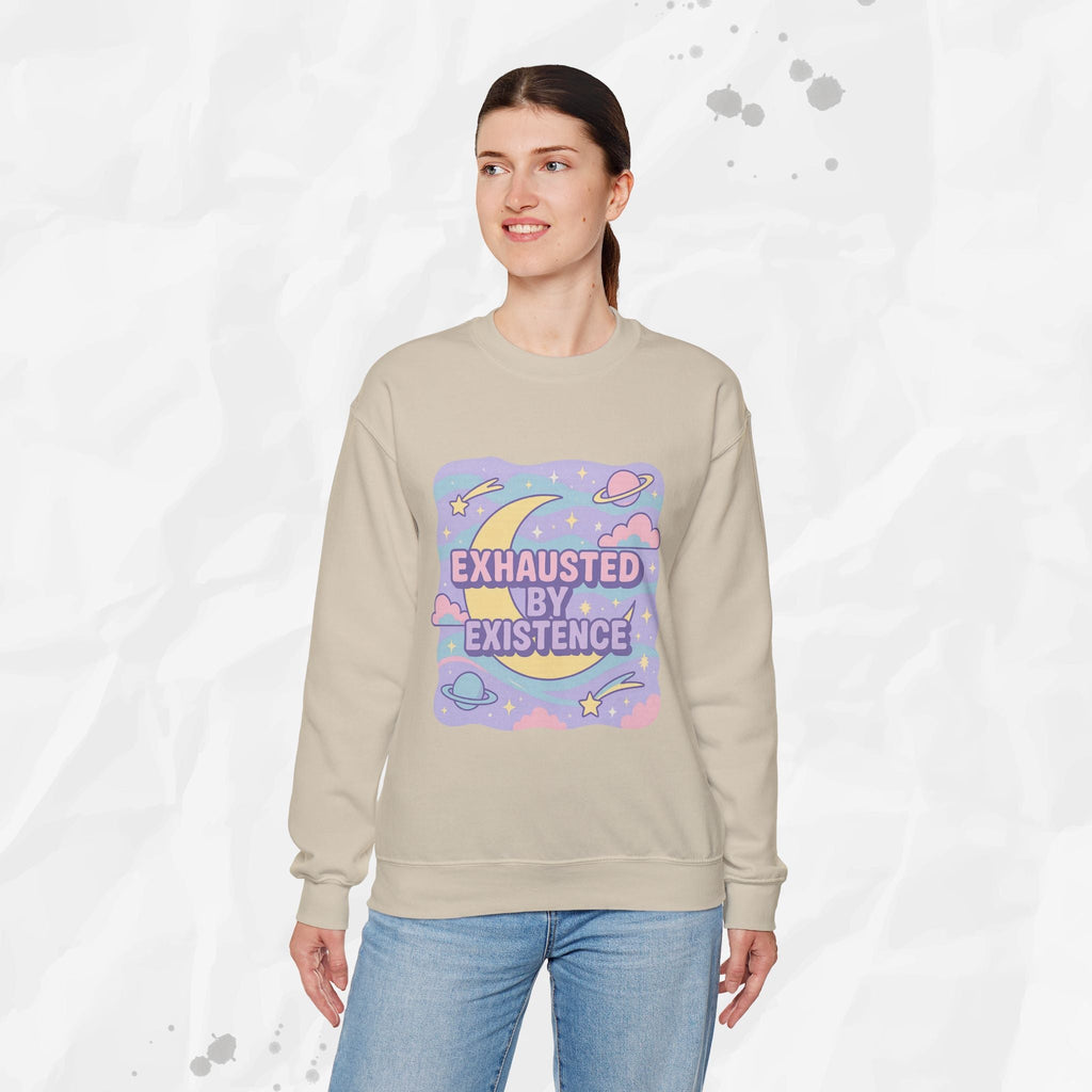 Exhausted by Existence - Crewneck Sweatshirt
