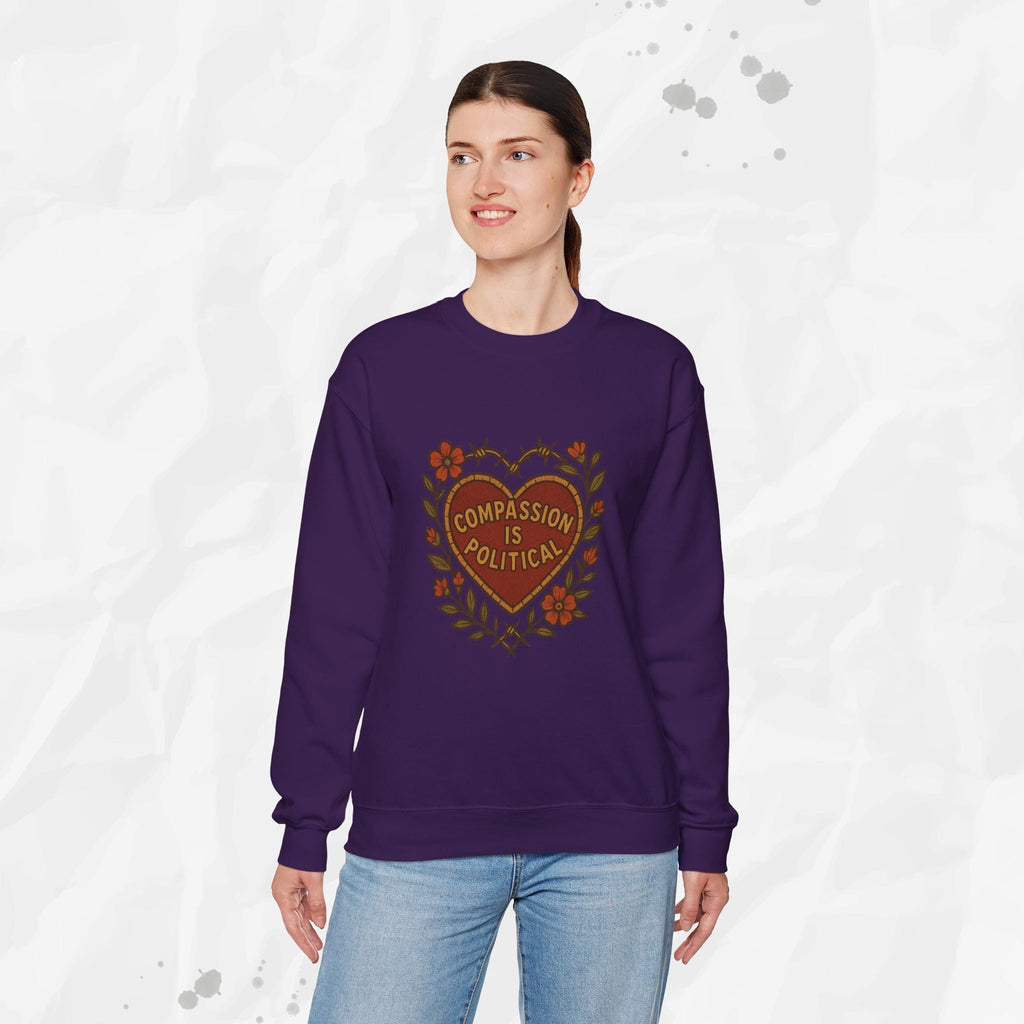 Compassion Is Political - Crewneck Sweatshirt