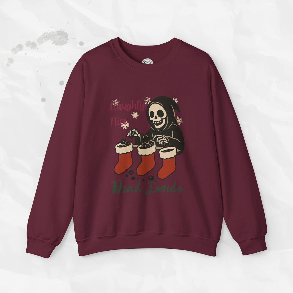 Naughty, Nice, Dead Inside – Crewneck Sweatshirt